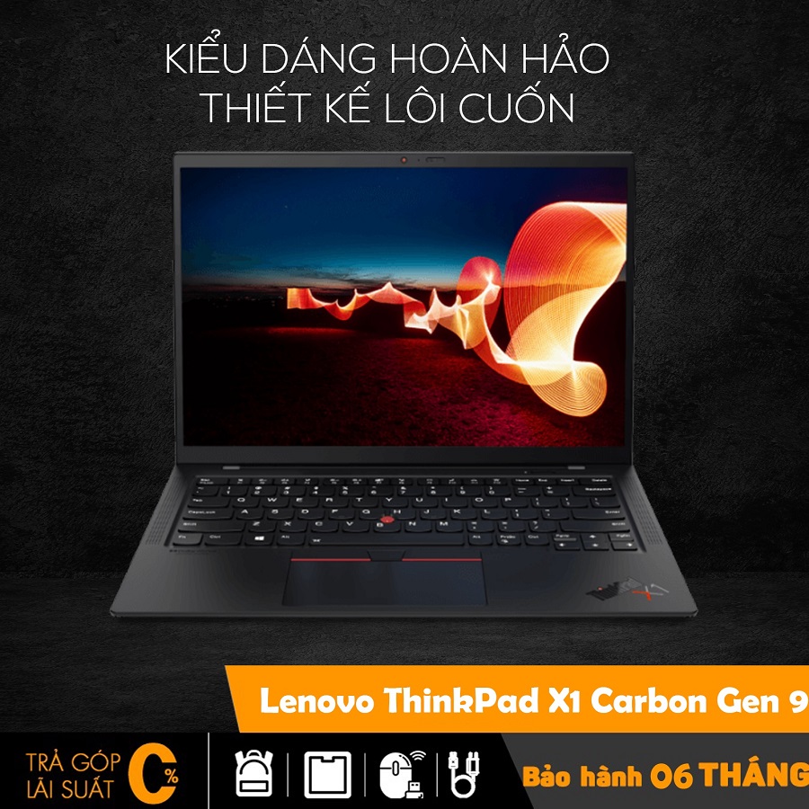 Laptop Lenovo ThinkPad X1 Carbon Gen 9 cao cấp mỏng nhẹ