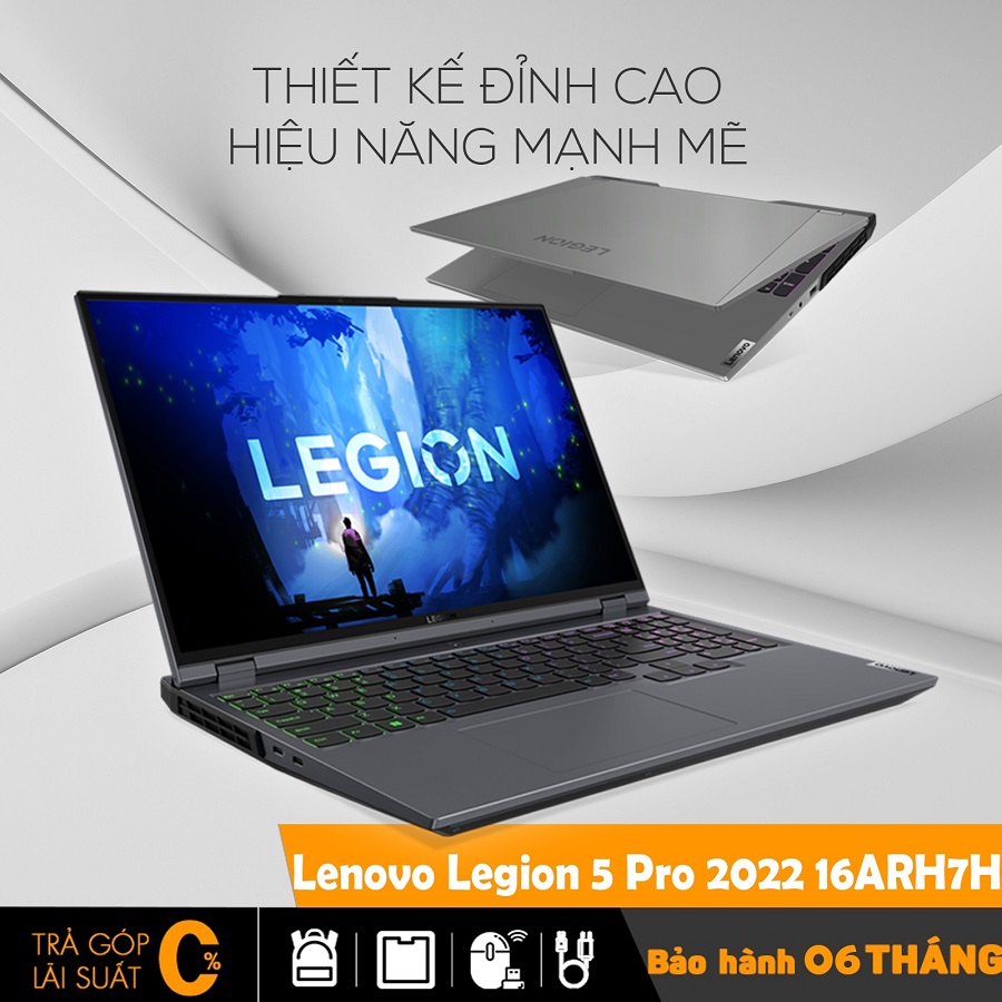 Laptop Lenovo Legion 5 Pro 16ARH7H chơi game cấu hình cao